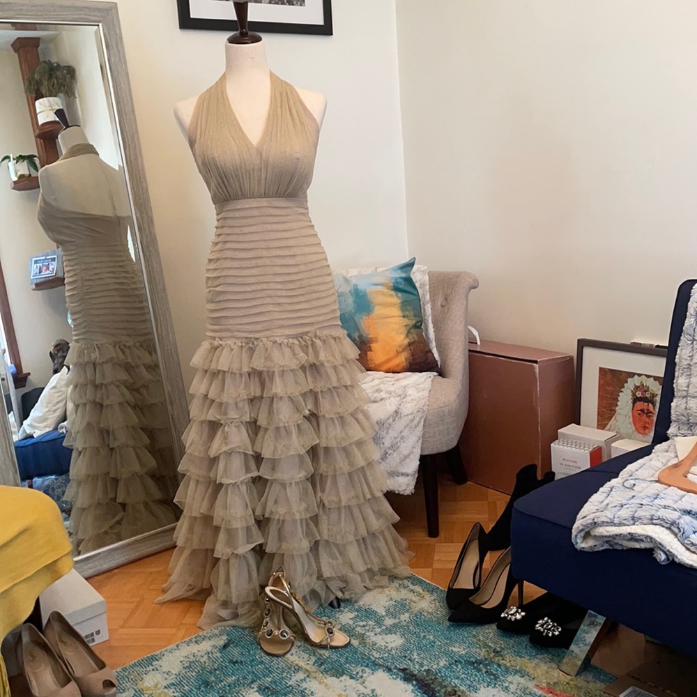 Tadashi Gold Gown Sz. 4